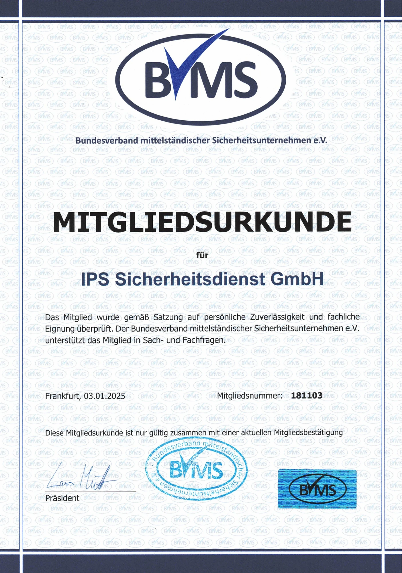 BVMS Mitgliedschaft Vorschau